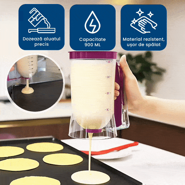 AluatEasy - Dozator de Aluat pentru Clătite și Prăjituri