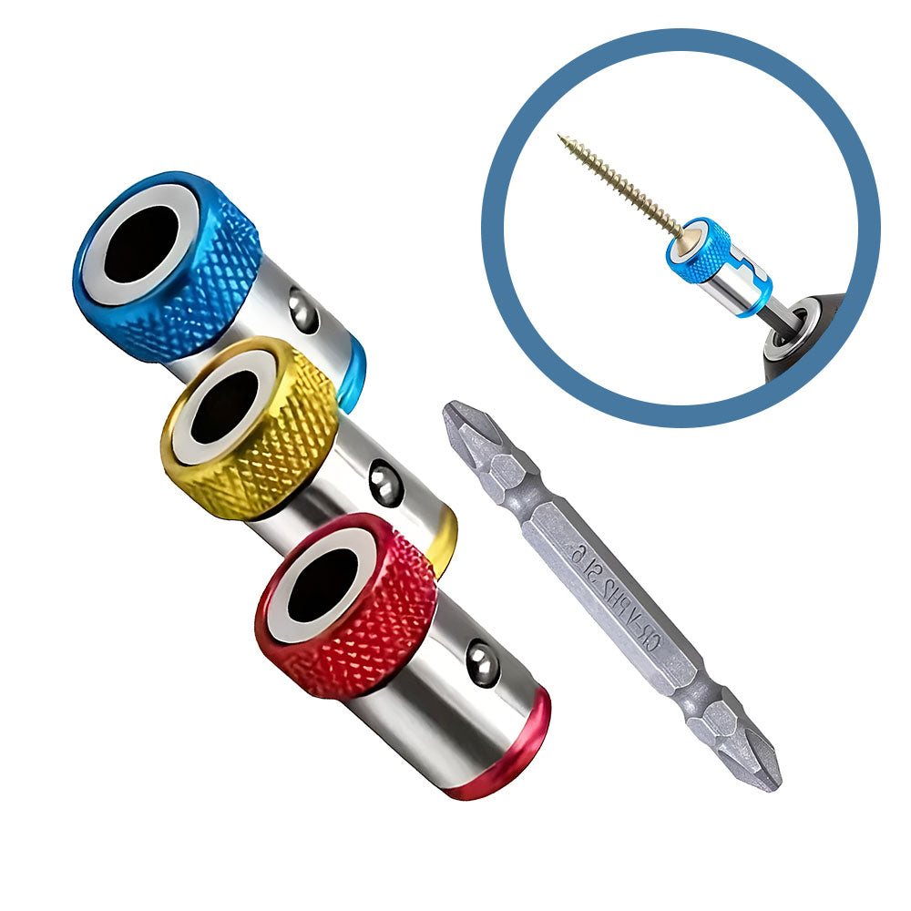 ȘuruMag – Set 3 Inele Magnetice pentru Bormașină sau Autofiletantă (Bit inclus)