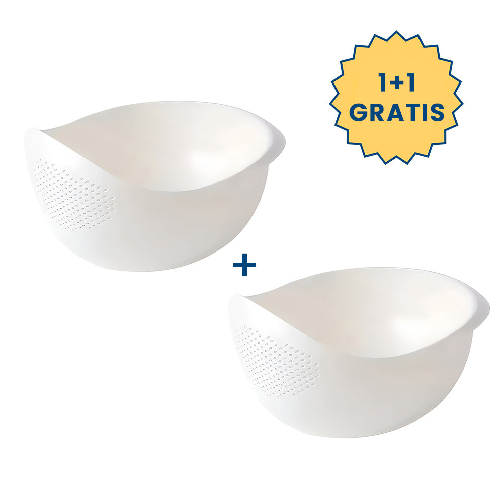 OFERTĂ 1+1 GRATIS: MagiBowl - Vas cu Strecurătoare pentru Orez, Salate și Paste