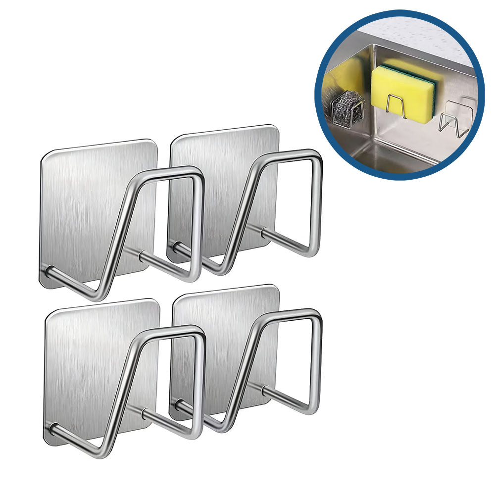 Ordinox Pro – Set 4 Cârlige Adezive din Inox pentru Bucătărie și Baie